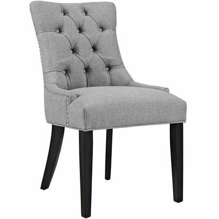 MODWAY FURNITURE 36 H x 22 W x 25 L in. Regent Fabric Dining Chair, Light Gray EEI-2223-LGR